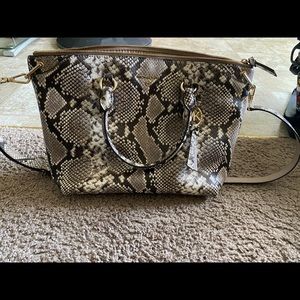 Michael Kors snakeskin satchel